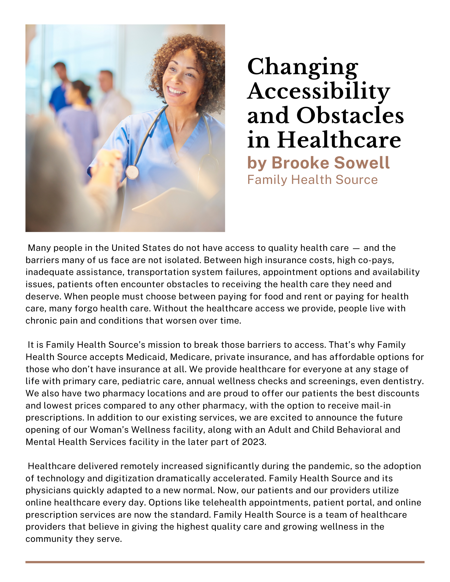 Changing Accessibility and Obstacles in Healthcare (English Version) (1)